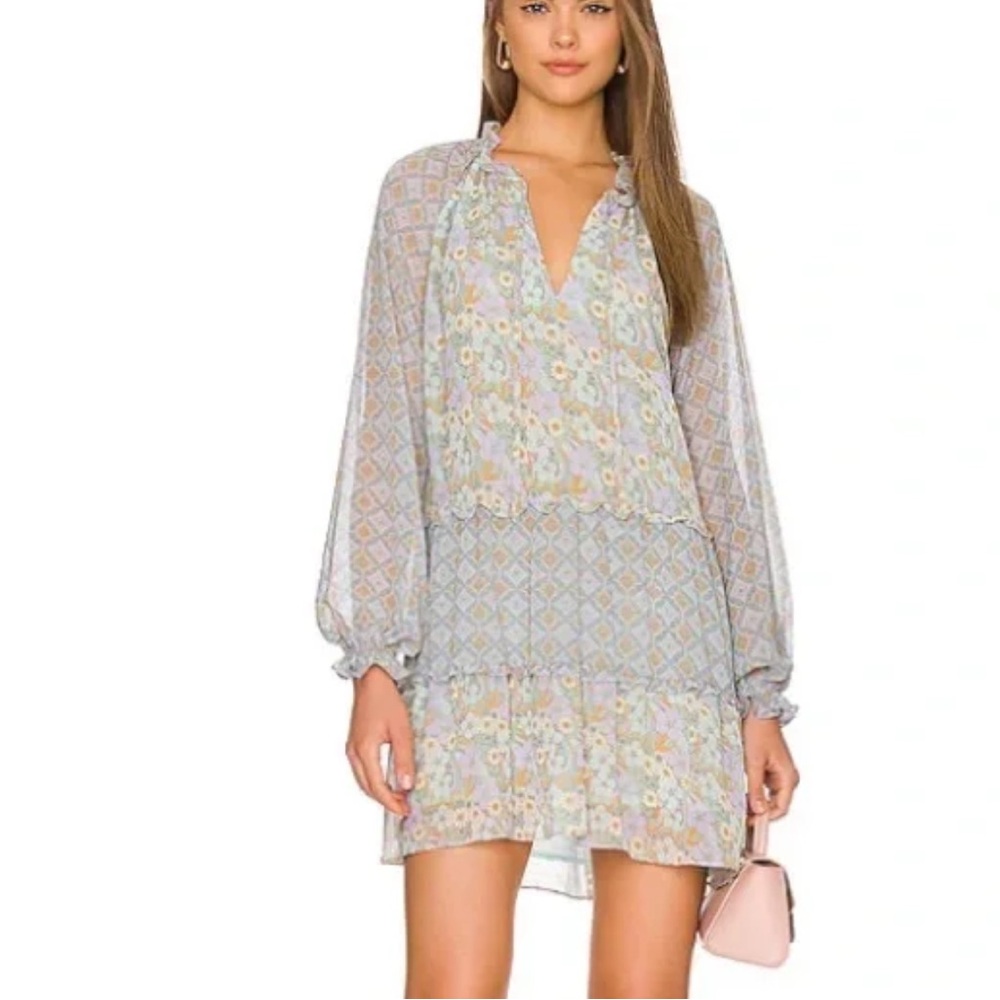 SHOW ME YOUR MUMU Birdie Mini Dress in Primrose Print Size xxl